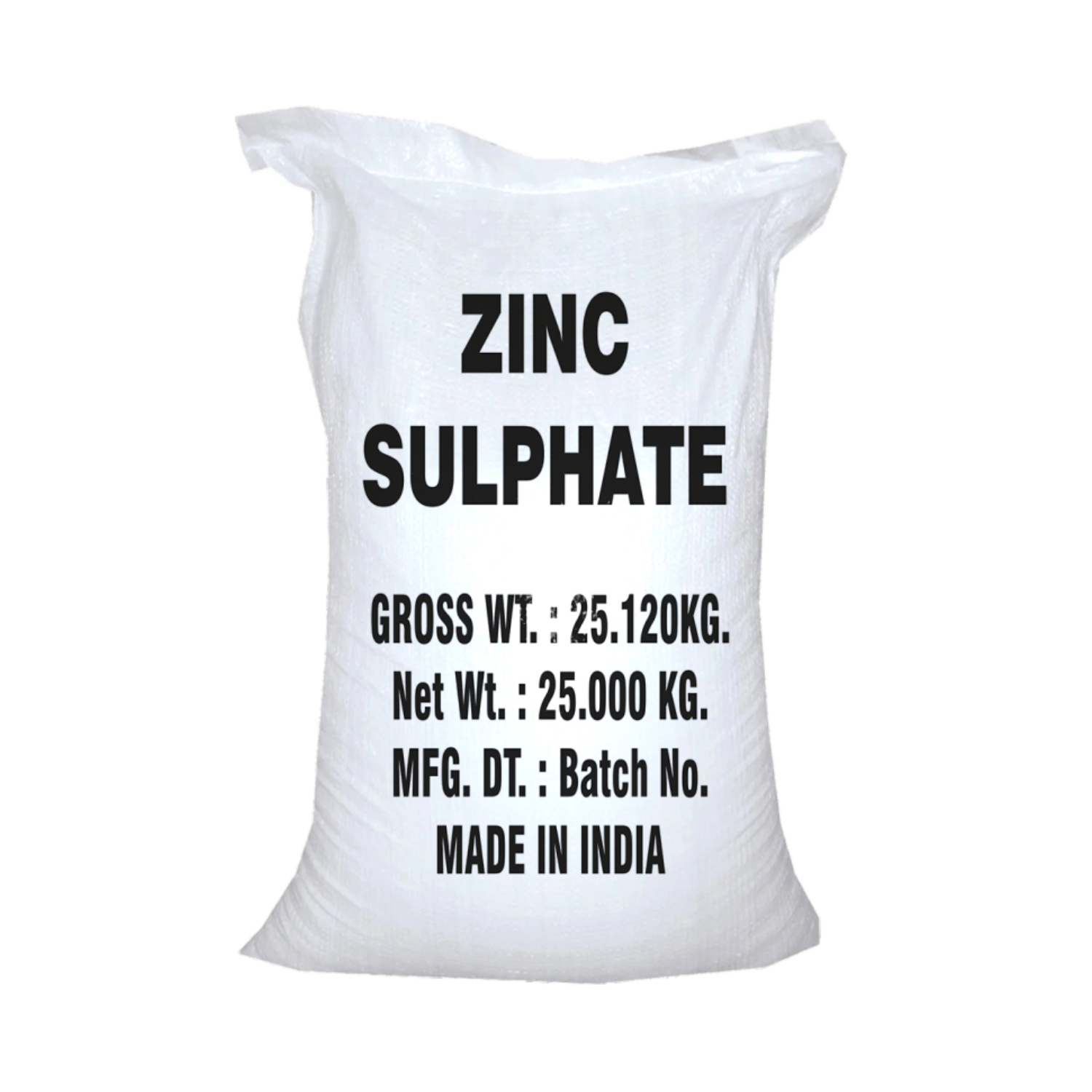 Zinc Sulphate white bag